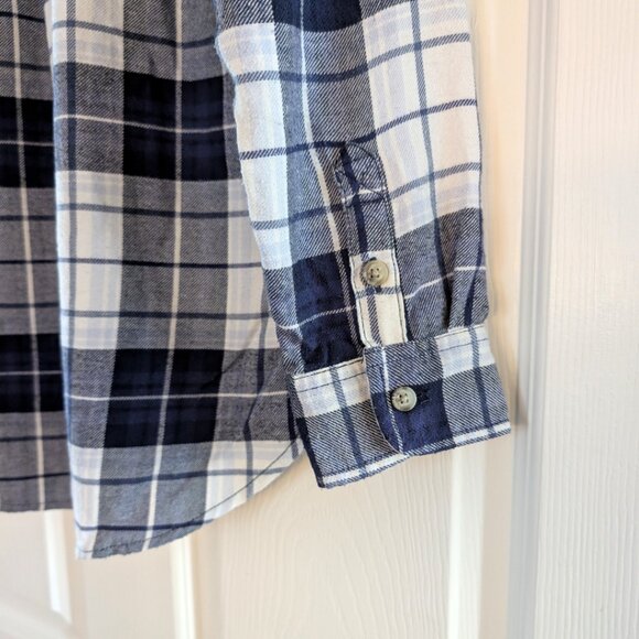 American Eagle Ahh-mazingly soft plaid shirt navy size medium - Picture 7 of 16